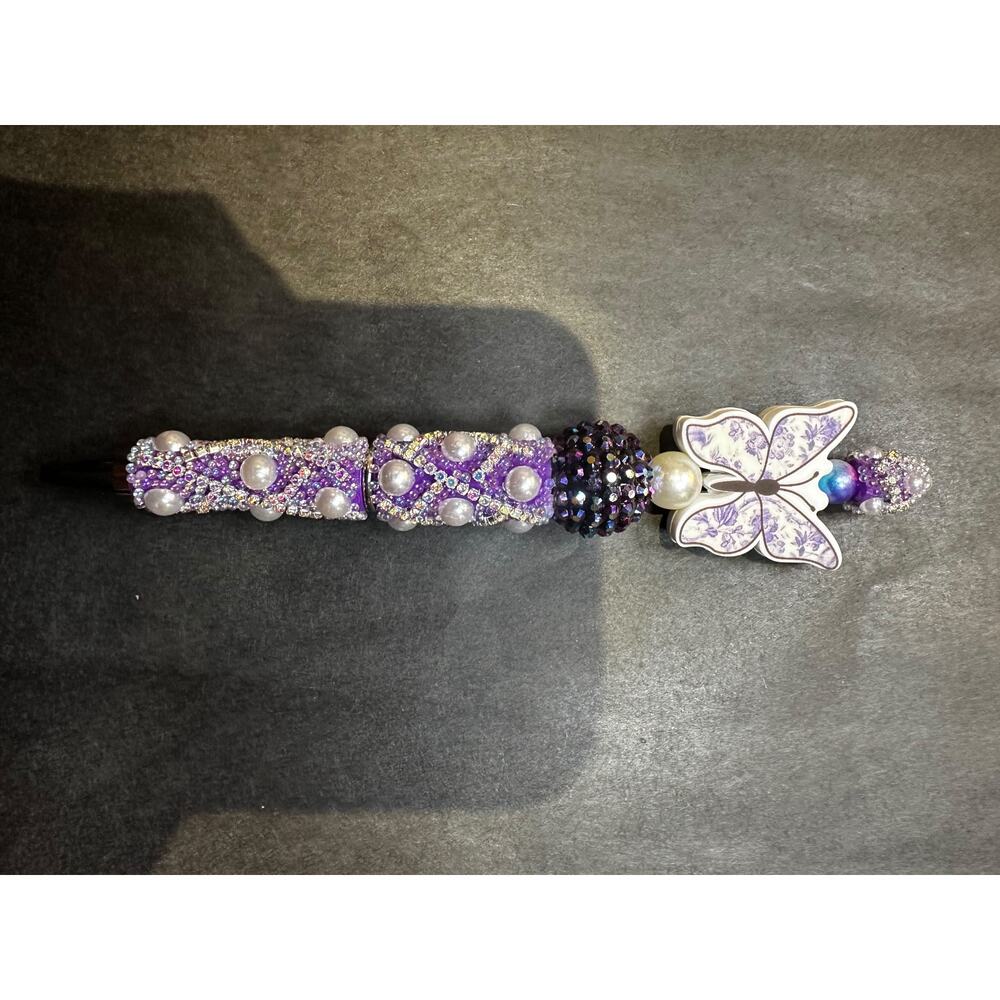 Custom Handmade Rhinestone Character & Novelty Pens - Picture 6 of 9